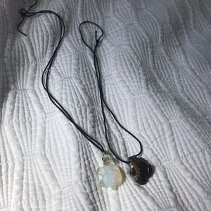 Frog and turtle necklace bundle